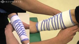How to Wrap a Forearm Bandage (Spiral Reverse Technique) - YouTube