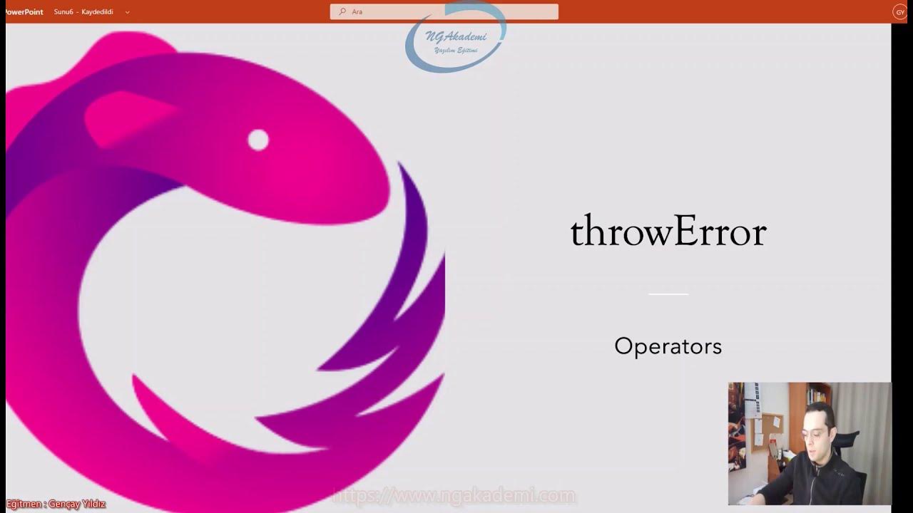 Angular İle RxJS Kütüphanesi 18 throwError Operatörü Creation Operators YouTube