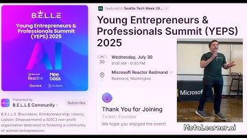 YEPS 2025 (Seattle Tech Week)  MetaLearner.ai - We make your ERP finally smart