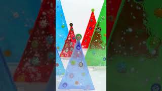 Handmade Murano Glass Christmas Tree Figurines #handmade #glassart #blownglass #christmas