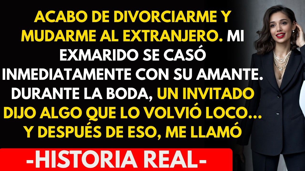 Tras el divorcio, mi ex se casó con su amante hasta que un invitado dijo algo que lo hizo palidecer…