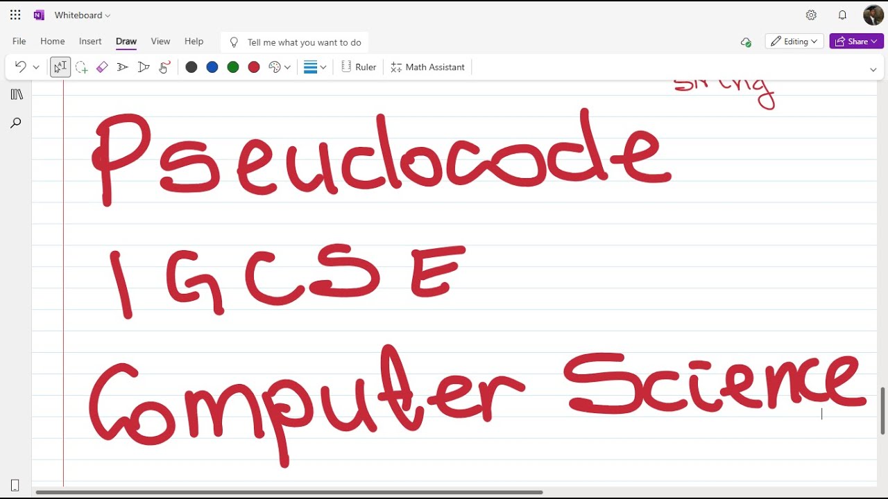 IGCSE Pseudocode Programming Data Types - YouTube