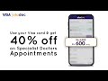 Visa discount on oladoc  peekaboo guru