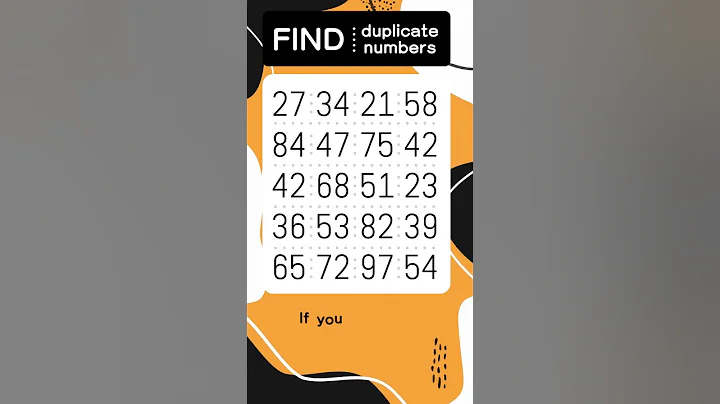 Find odd numbers " one pair "   #odd #quiz #braintest