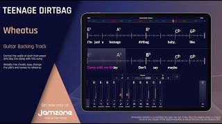 Video thumbnail of "Guitar Backing Track | Teenage Dirtbag - Wheatus"