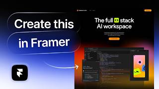 Create the Firebase Hero Section in Framer | Responsive tutorial
