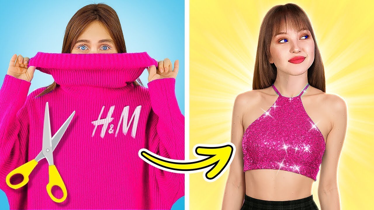 BAYILACAĞINIZ MODA HİLELERİ 👗 | DIY Kıyafetler & Muhteşem Kıyafet Dönüşümleri!