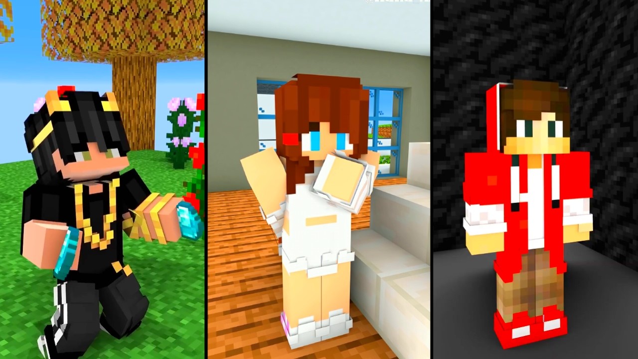 The Dark Mirror Twins | JJ Sister Choose JJ or the Rich Man¿ 😍😘🥰 | The Dark Twins Minecraft