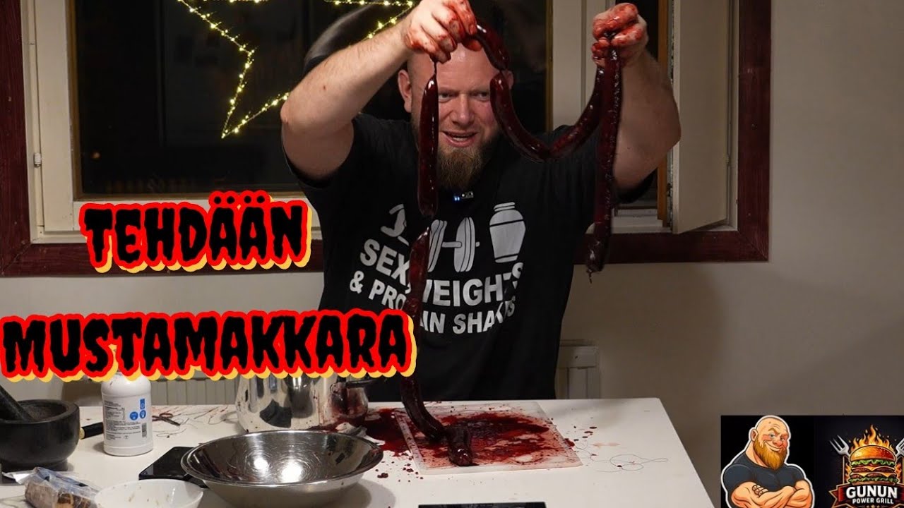 Tein Mustamakkaraa kotona. Pa,jon Sotkua mutta hyvä lopputulos.