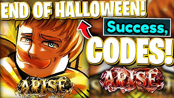 💥[BATTLE PASS] All END OF HALLOWEEN UPDATE CODES FOR ARISE CROSSOVER - ROBLOX ARISE CROSSOVER CODES