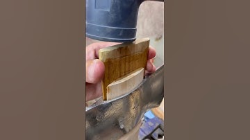 Double Bit Axe: Wedge installation #satisfying #axe #stumptownaxes #handmade