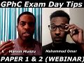 GPHC EXAM DAY TIPS (PAPER 1 &amp; 2) WEBINAR