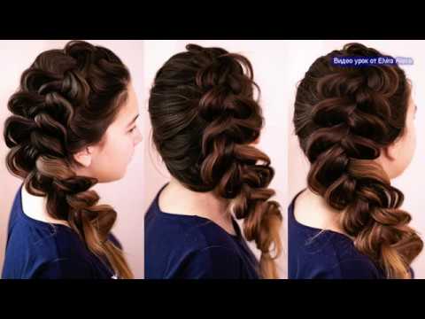 Воздушная, объёмная коса Новогодняя причёска Trenza Hair tutorial