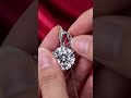 Hijones 10CT Round Cut Moissanite Pendant Necklace For Women  #necklace #moissanitejewelry  #jewelry