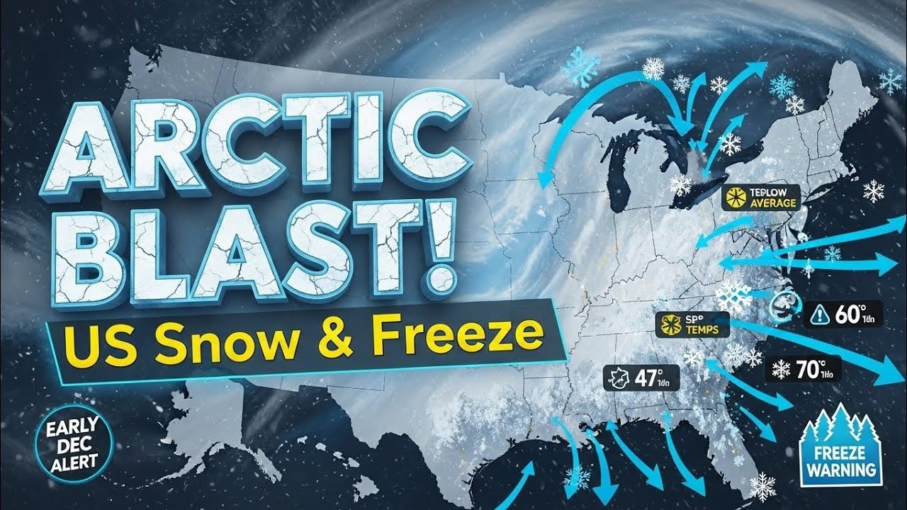 Предупреждение о сильных морозах в Арктике! Начало декабря 2025 года: прогноз снегопадов и заморо...