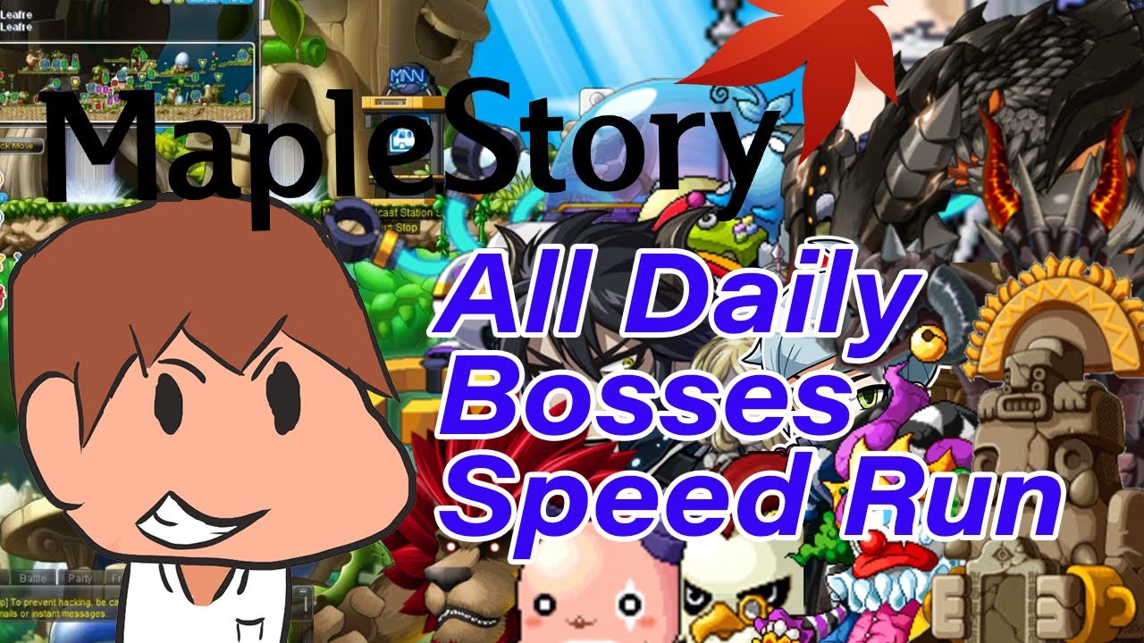Maplestory Daily Bosses Speedrun YouTube Maplestory daily bosses speedrun youtube