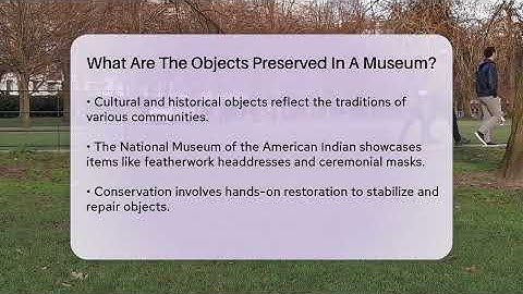 What Are The Objects Preserved In A Museum? - Inside Museum Walls