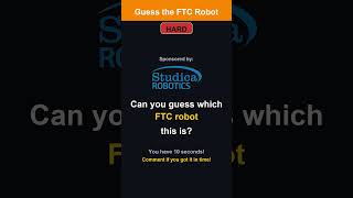 Can you guess this FRC Robot? 8/22/26
