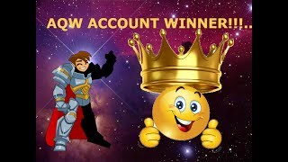 Aqw Giveaway Account Winner