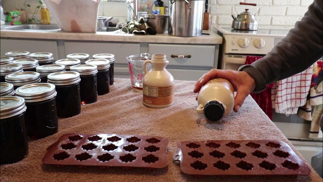 How to make MAPLE SYRUP CANDY. First we had to make Maple Syrup. It