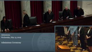May 13, 2025 - West Virginia State Bar Admissions