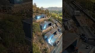 From Raw Containers to a Luxury Mountain Home🏠🔥 #trending #home #luxurydome #house #shortsviral