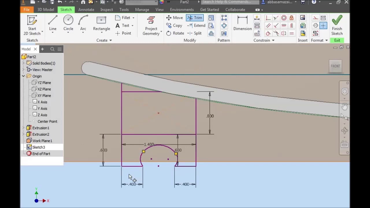 3D Modeling of a Chair in Autodesk Inventor YouTube