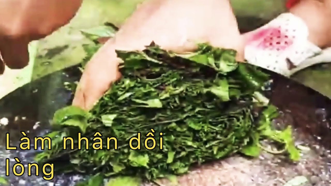 stuffed pork intestines, fried pork intestines, Vietnamese food