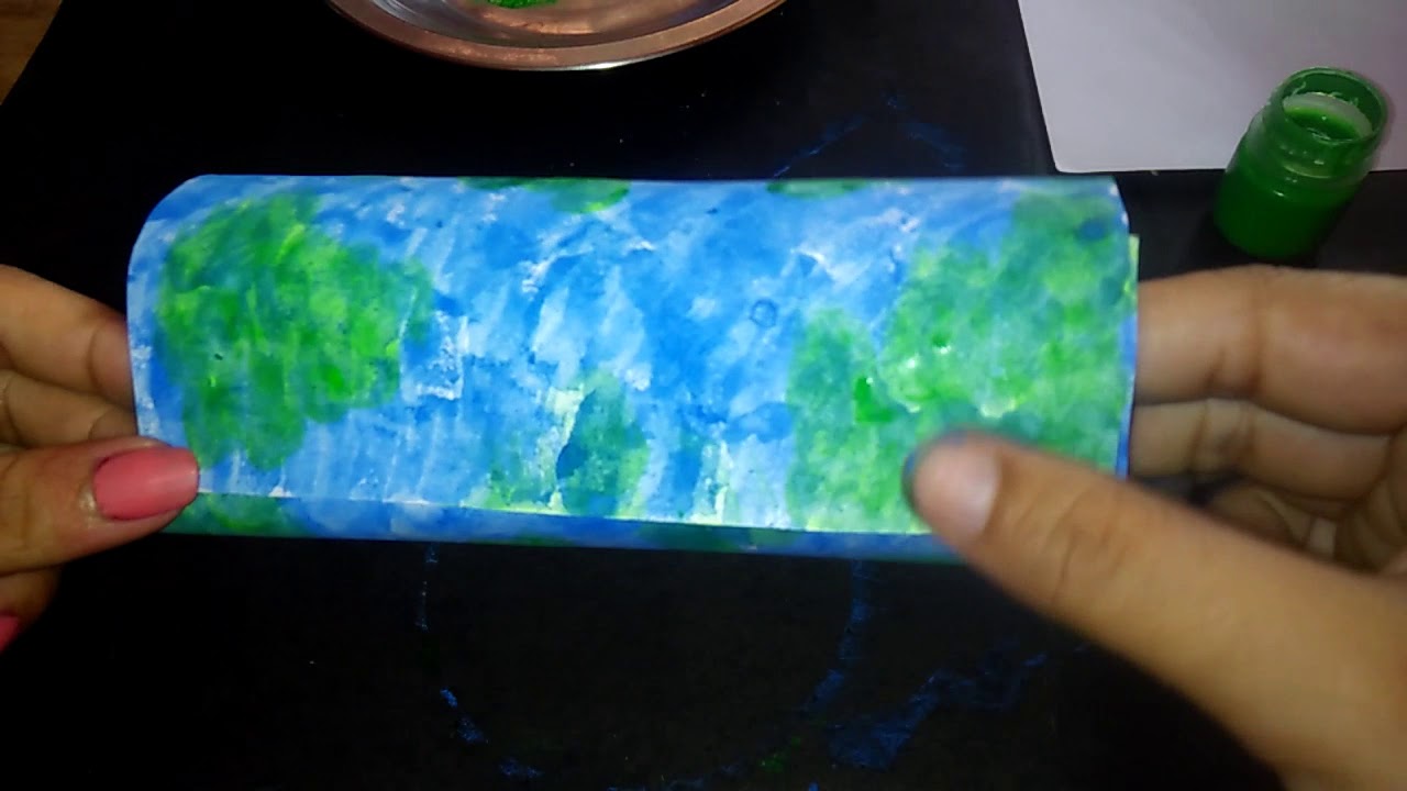 EARTH DAY# PAPER LAMP# HANGING# BLUE-GREEN#