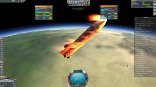 KSP Starship late 2019 Reentry and landing