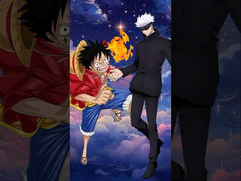 Luffy vs gojo 🔥🔥😈#naruto #luffy #gojo #anime #shorts