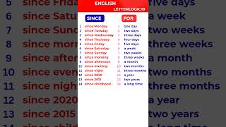 Since vs For | Easy English Grammar Lesson with Examples ✨ | Learn English Fast