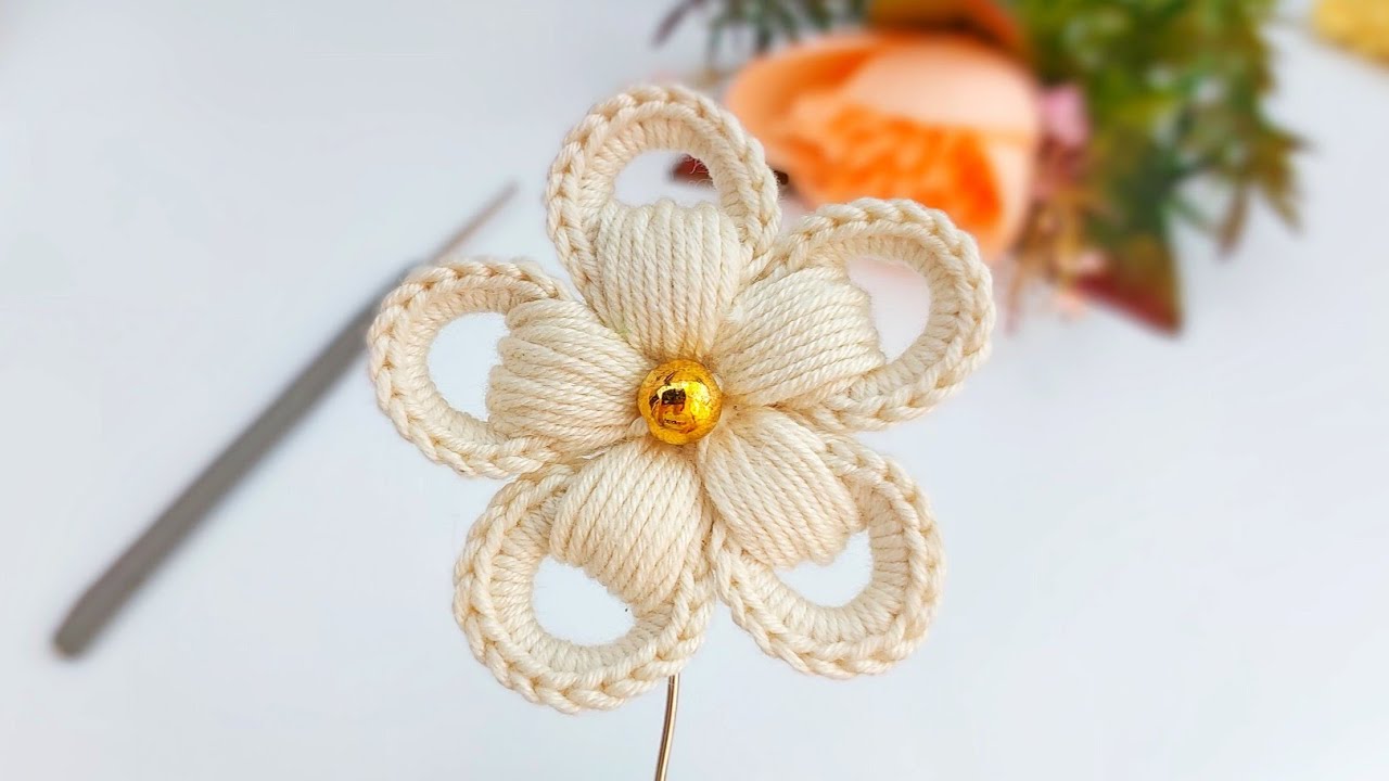 Oh my god** easy crochet daisy flower making for beginners #crochet #knitting 