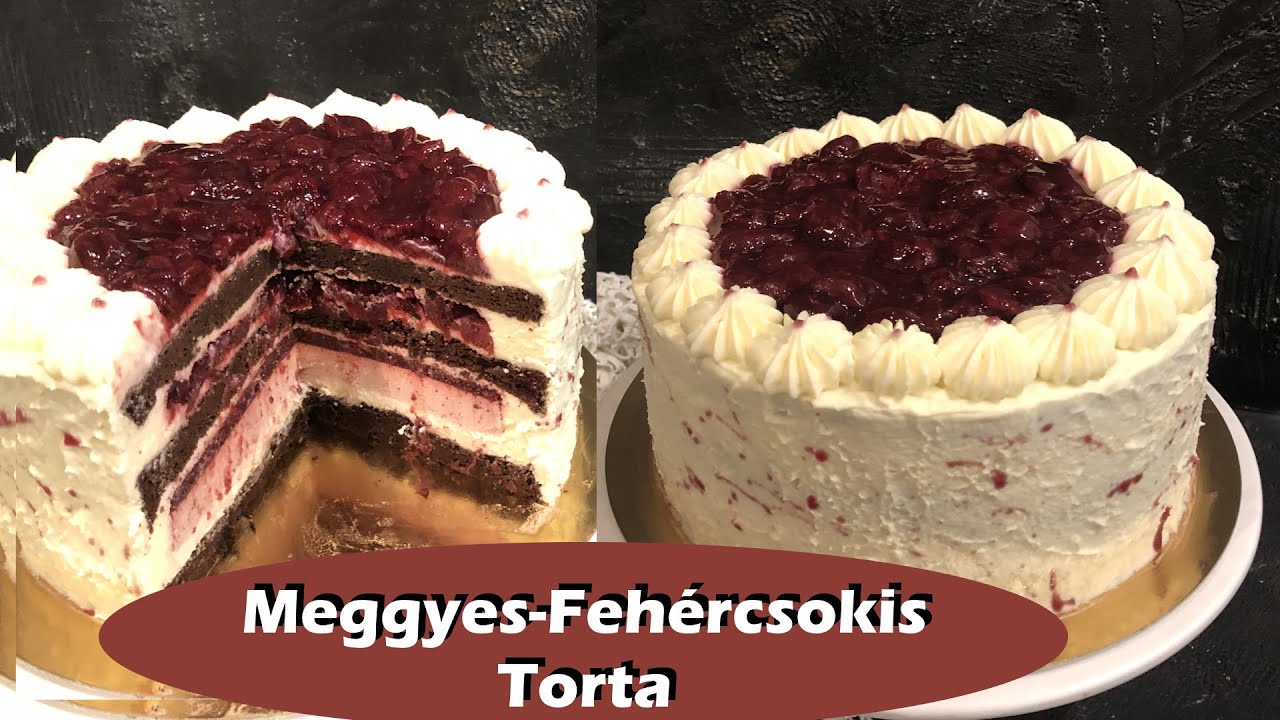 Meggyes Fehércsokis Torta Cukor-, Liszt-, Gluténmentesen