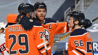 Connor McDavid's unbelievable double-5-hole assist caps Leon Draisaitl's hat trick for Oilers