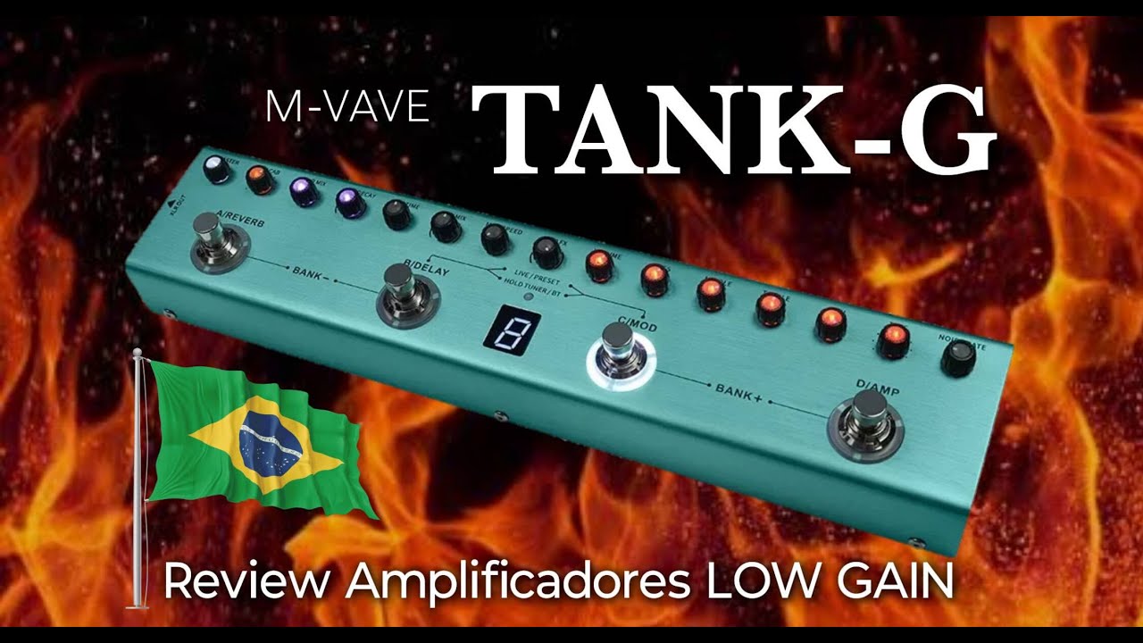 TANK-G da M-VAVE (Amplificadores LOW GAIN - Bogner e Marshall) [ REVIEW