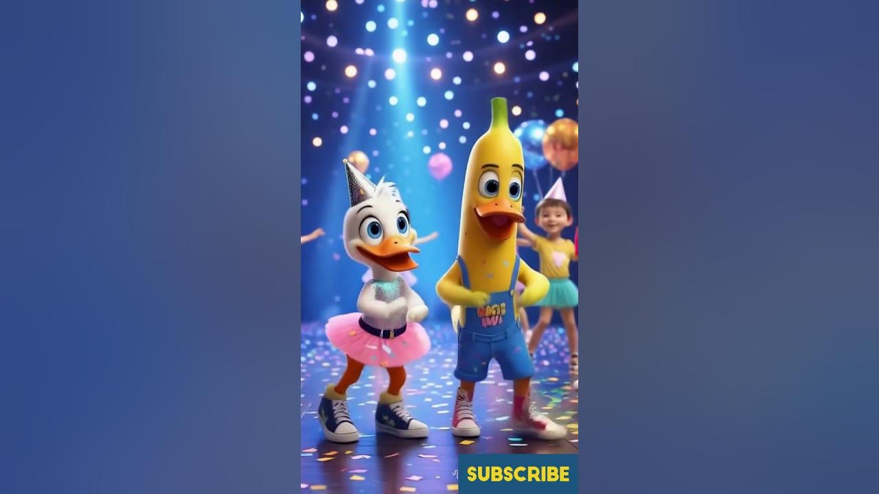 Duck Banana Dance Party | Fun Kids Disco Song | Dance with Duck & Banana! Duck Banana Dance Party | Fun Kids Disco Song | Dance with Duck & Banana!