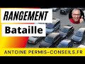 Rangement en bataille entre 2 voitures