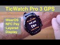 Mobvoi TicWatch Pro 3 GPS WearOS IP68 Smartwatch Google Pay, GPS, Dual Screens: Unboxing & 1st Look