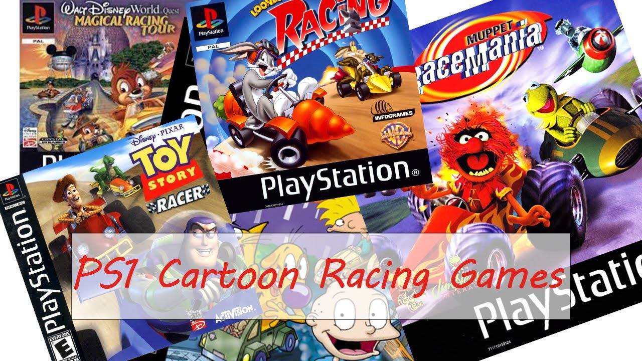 Top PS1 cartoon racing games YouTube