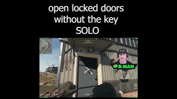 GLITCH TUTORIAL FOR HOW TO OPEN LOCKED DOORS WITHOUT THE KEY SOLO IN DMZ AND WARZONE 2  #shorts