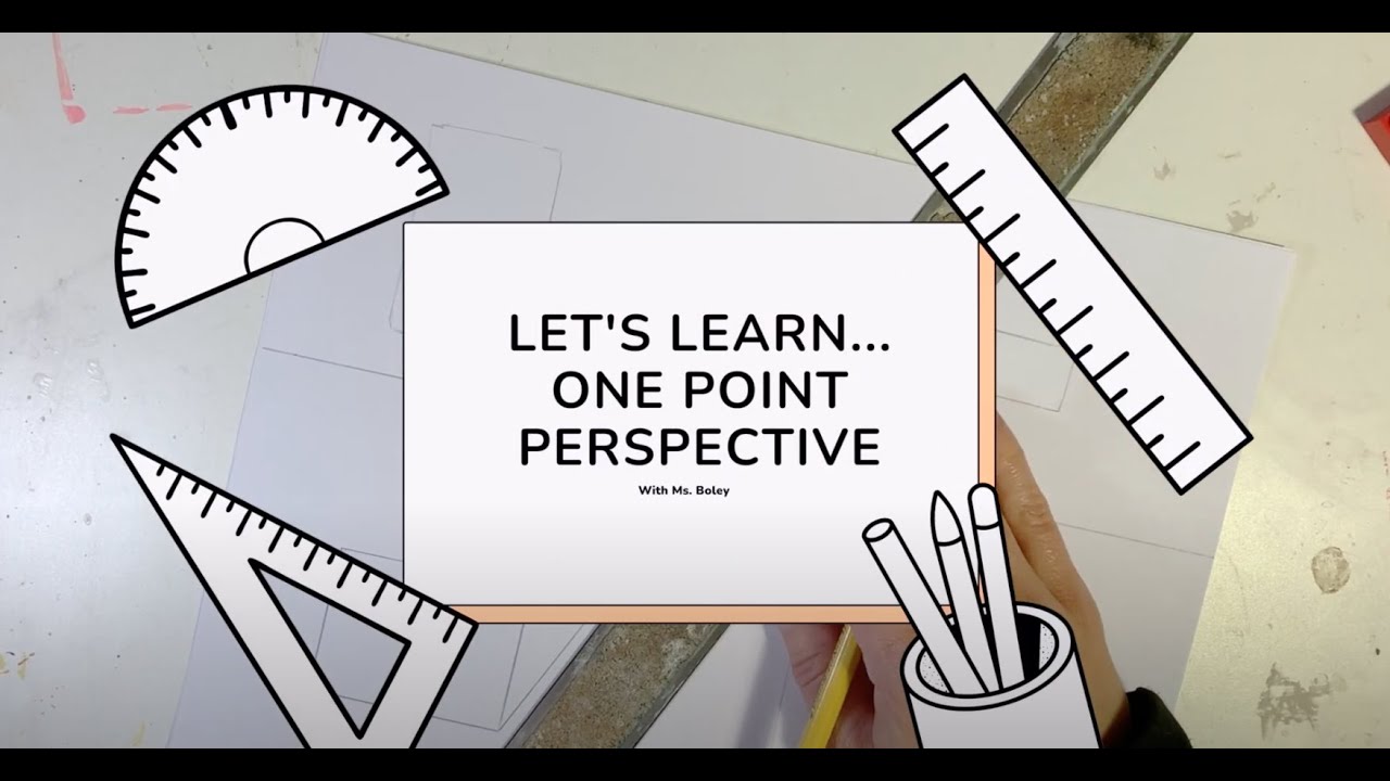 One Point Perspective: Let's Draw Floating Boxes - YouTube