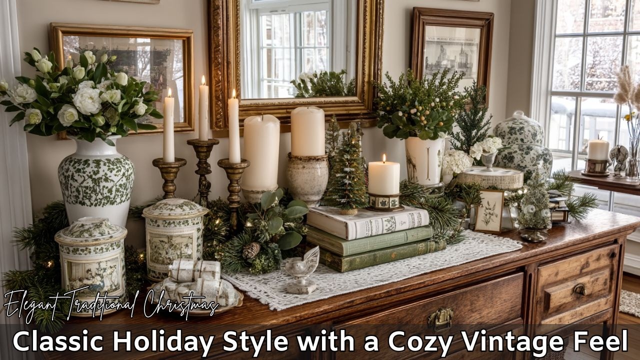Elegant Traditional Christmas | Classic Holiday Style with a Cozy Vintage Feel