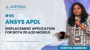 Displacement application for both 2D & 3D models - Ansys APDL #45 #shorts #trending #youtubeshorts