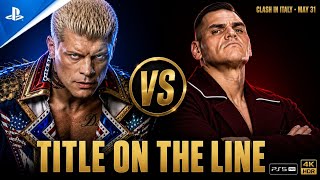 WWE 2K26 – Cody Rhodes vs. Gunther – Clash in Italy 2026 Prediction 🔮 | PS5 Pro 4K60 HDR
