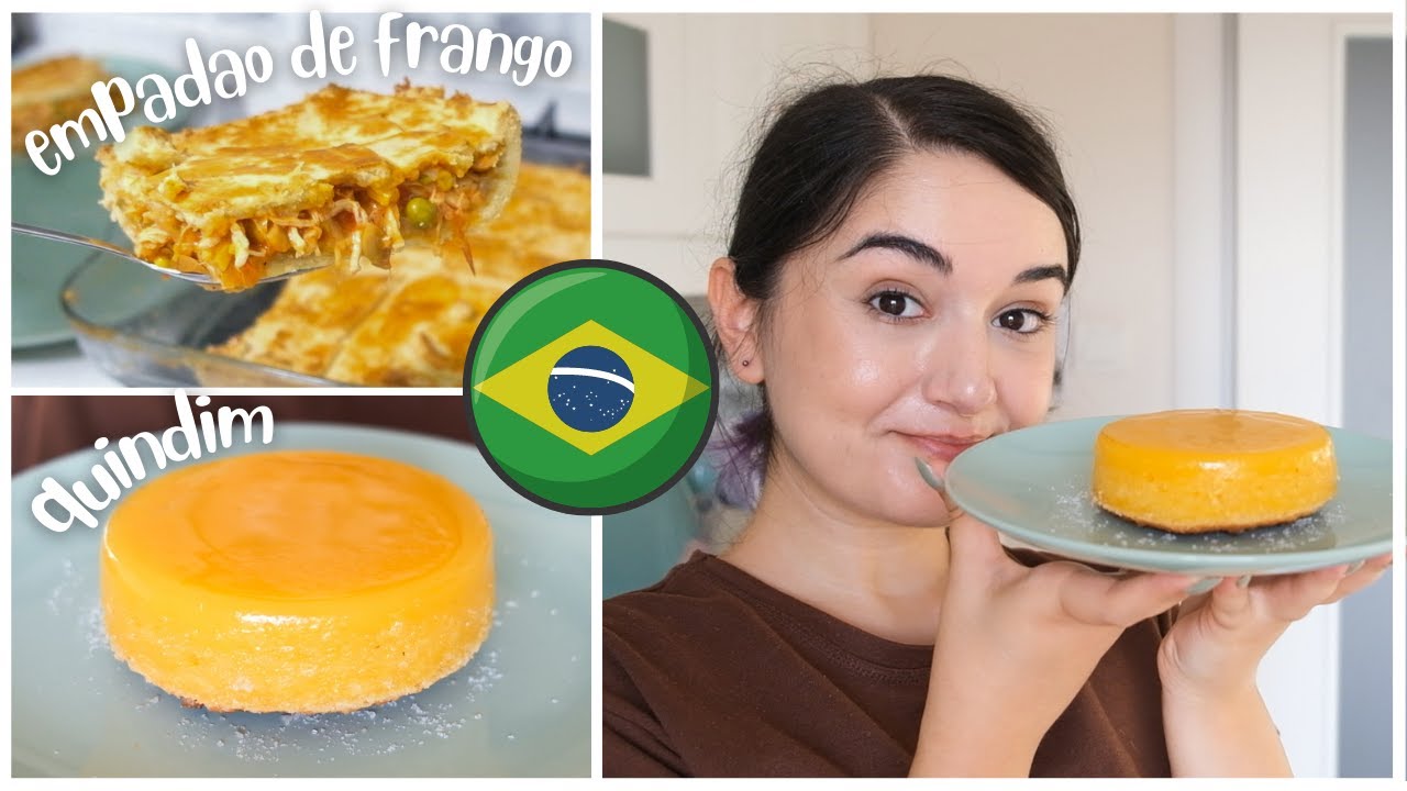 BREZİLYA YEMEKLERİ YAPIYORUZ | Quindim ve Empadão de Frango 🇧🇷