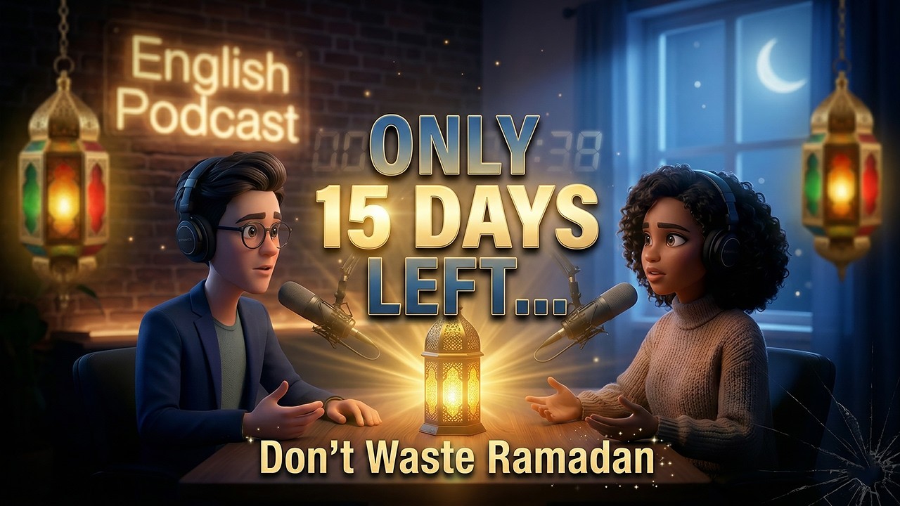 Only 15 Days Left of Ramadan…Don’t Waste Them | English Motivational Podcast | english for beginners