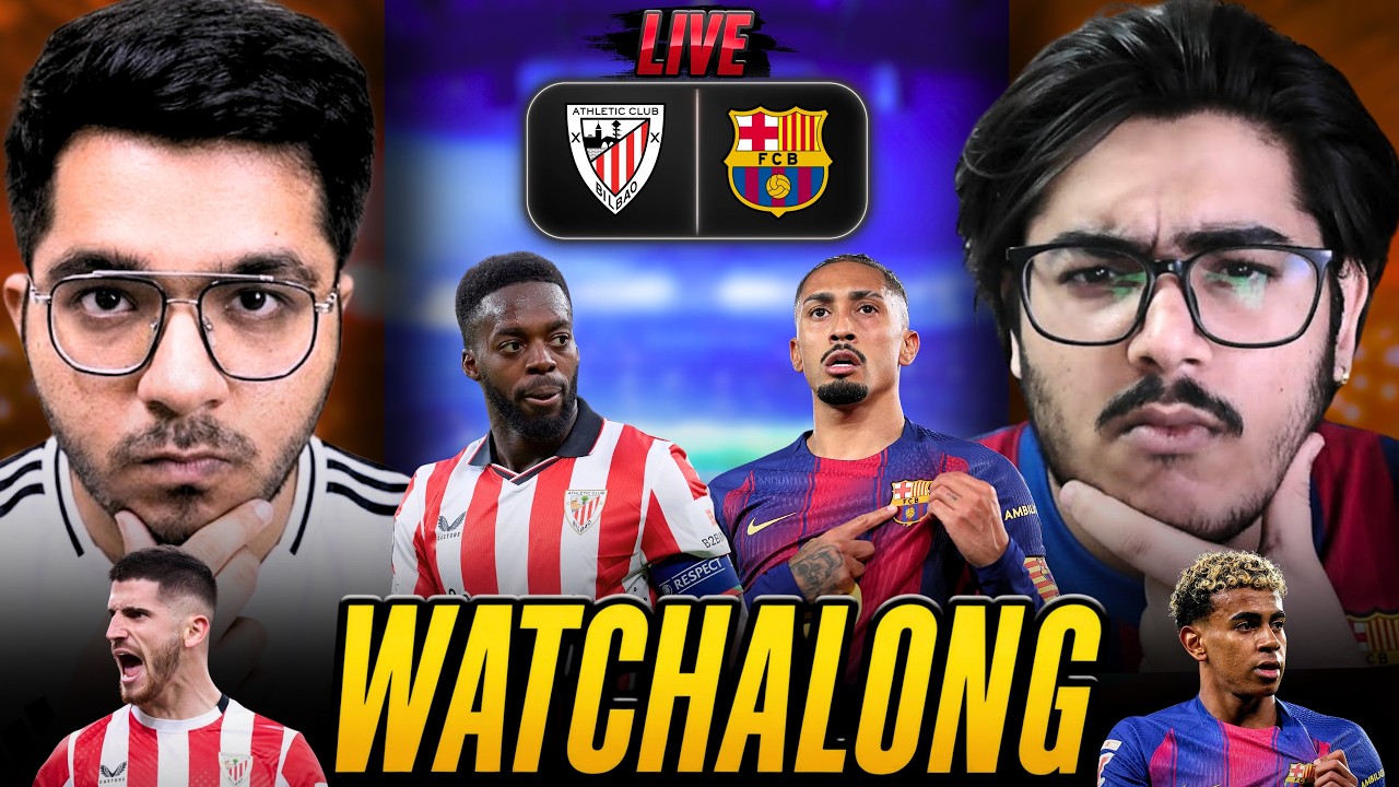ATHLETIC CLUB vs FC BARCELONA LIVE REACTION | LALIGA WACHALONG LIVE ...
