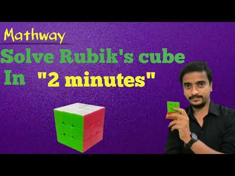 Solve Rubik's cube in 2 minutes.