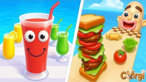 Juice Run vs Sandwich Run 🧃🥪 Epic Mobile Gameplay Showdown